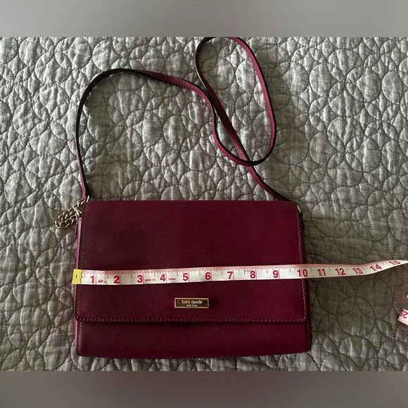 Kate Spade Burgundy Crossbody Bag - Picture 5 of 6